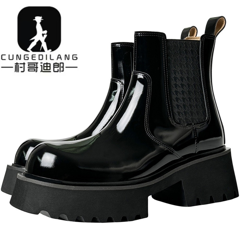 Men'S Shoes With Height Increase - Stivali Chelsea da uomo per l'inverno,