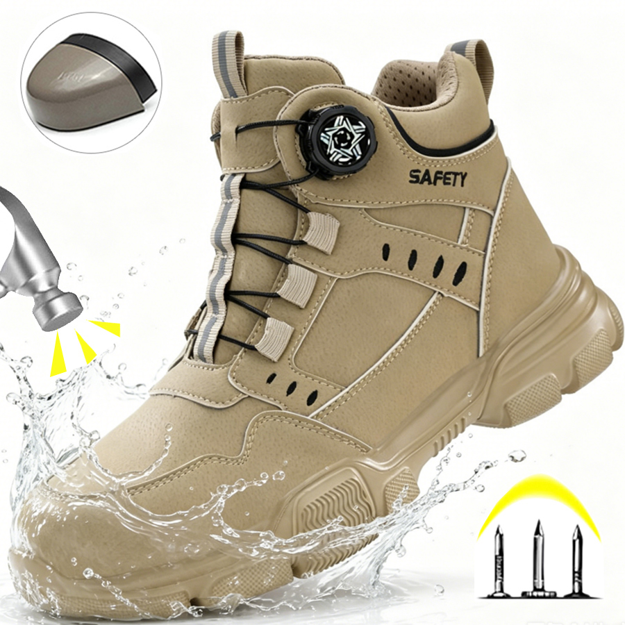 Men'S Shoes Water Resistant - Stivali da lavoro con puntale in